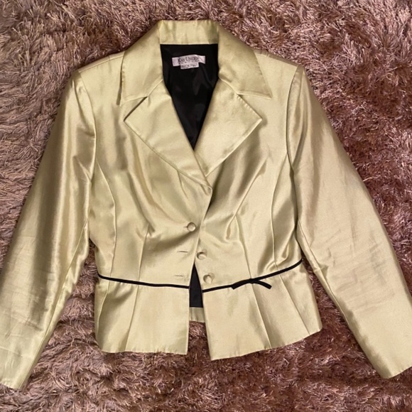 Kay Unger Multi Layer 2 piece Skirt Suit Size 10 - Picture 6 of 10